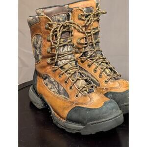 Danner Boots Men's 10 D Brown Leather 8" Pronghorn 400G Realtree Gray Goretex